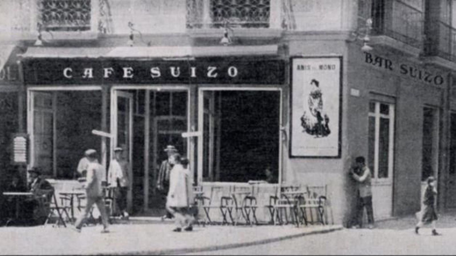 Café Suizo, esquina Iribarne. Almería