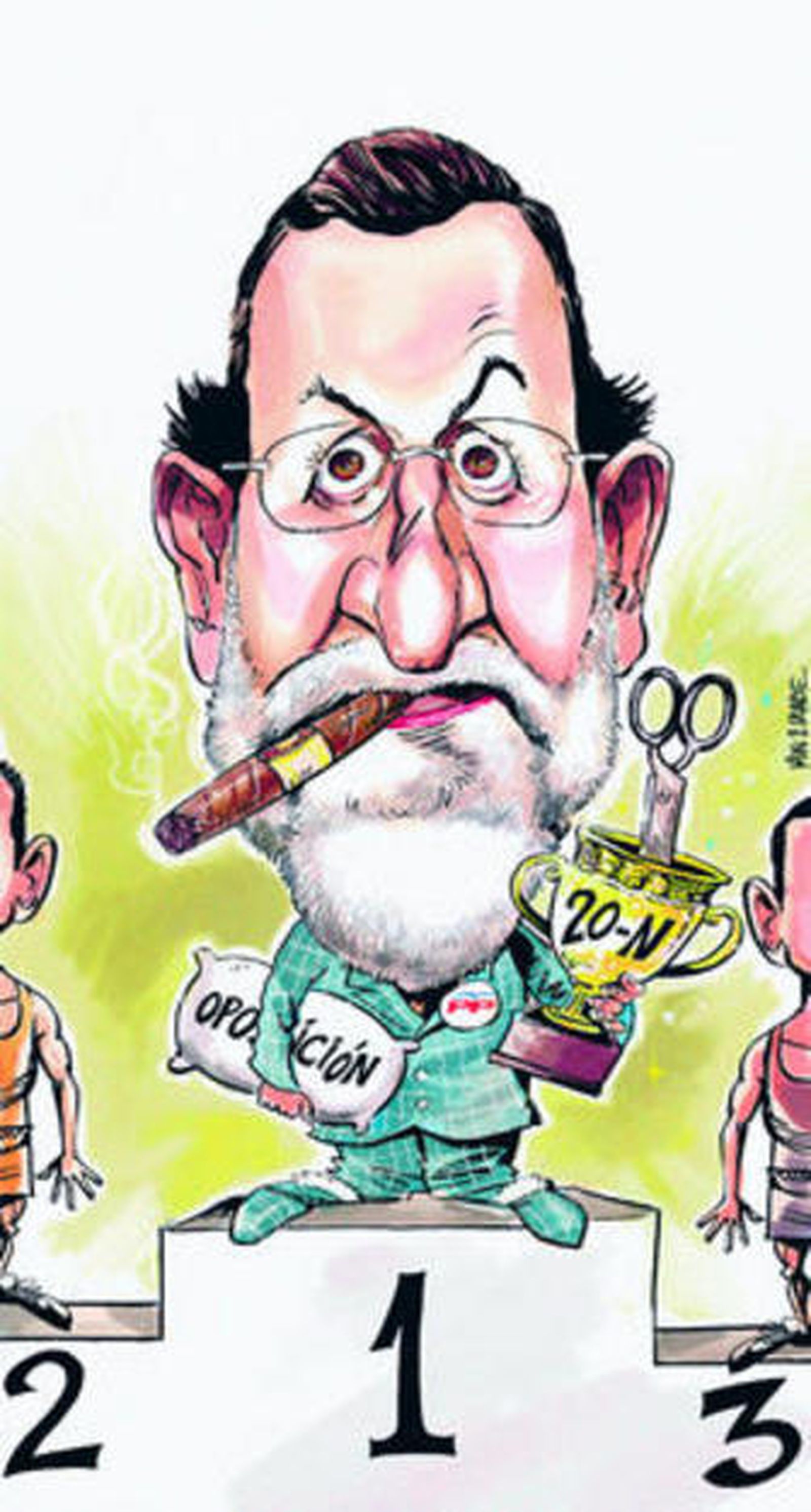 Rajoy > El ariete reposado rompe a la tercera a balón parado