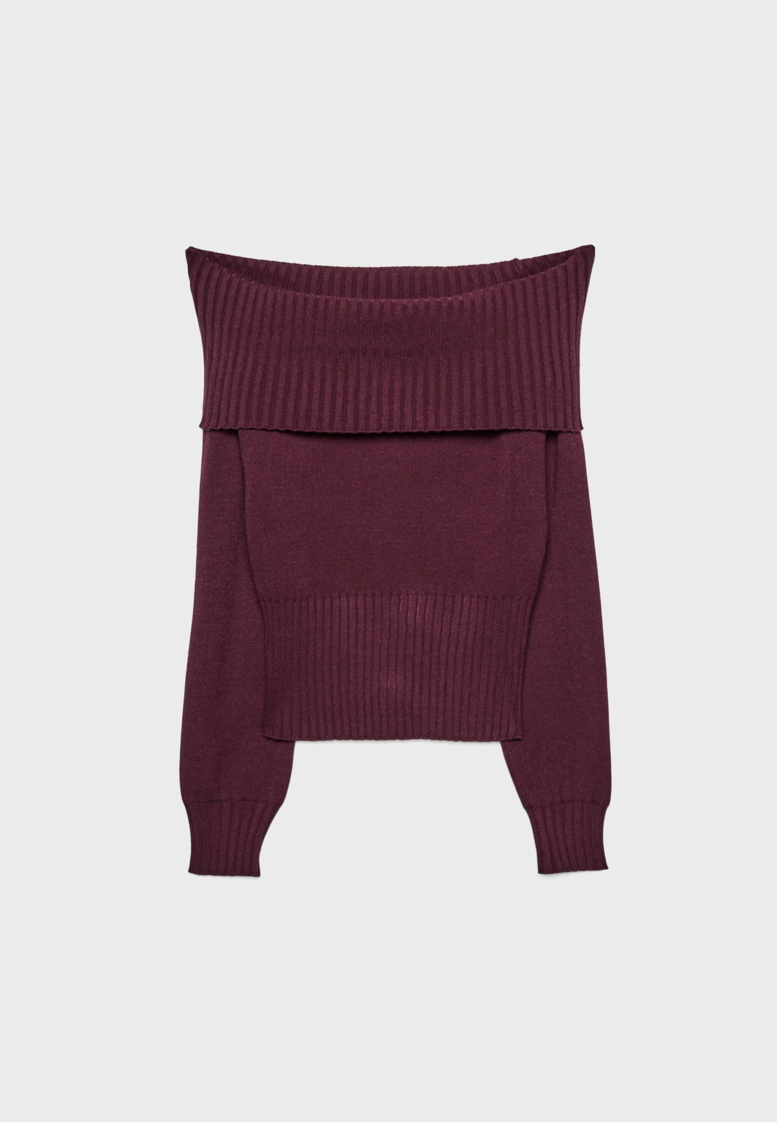 Jersey burdeos de Stradivarius.