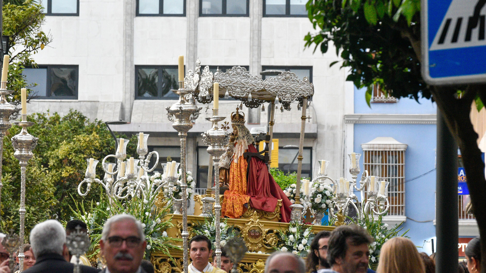 Procesión de La Virgen del Rosario de Europa en Algeciras