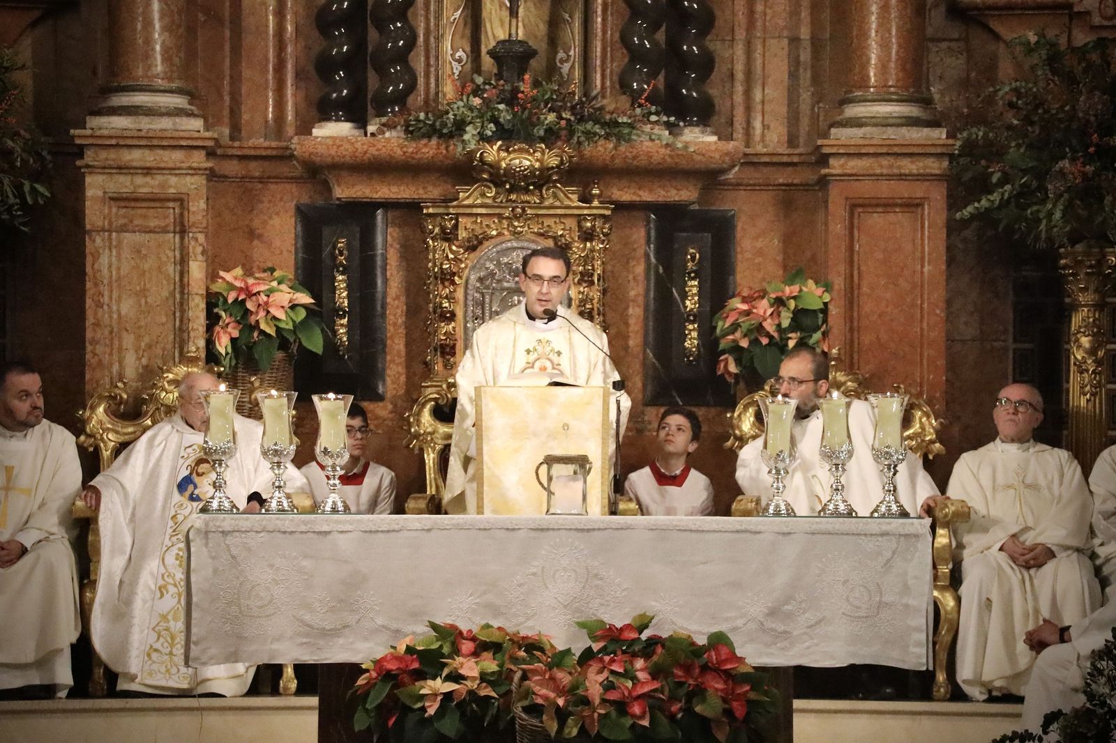 Pedro Cabello, en la celebración en San Miguel de sus 25 años como sacerdote.