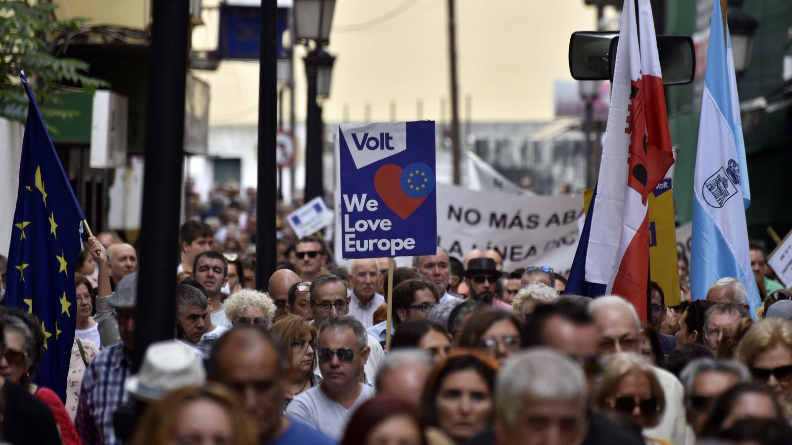 Una manifestación en La Línea contra los efectos dañinos del Brexit. Una manifestación en La Línea contra los efectos dañinos del Brexit.