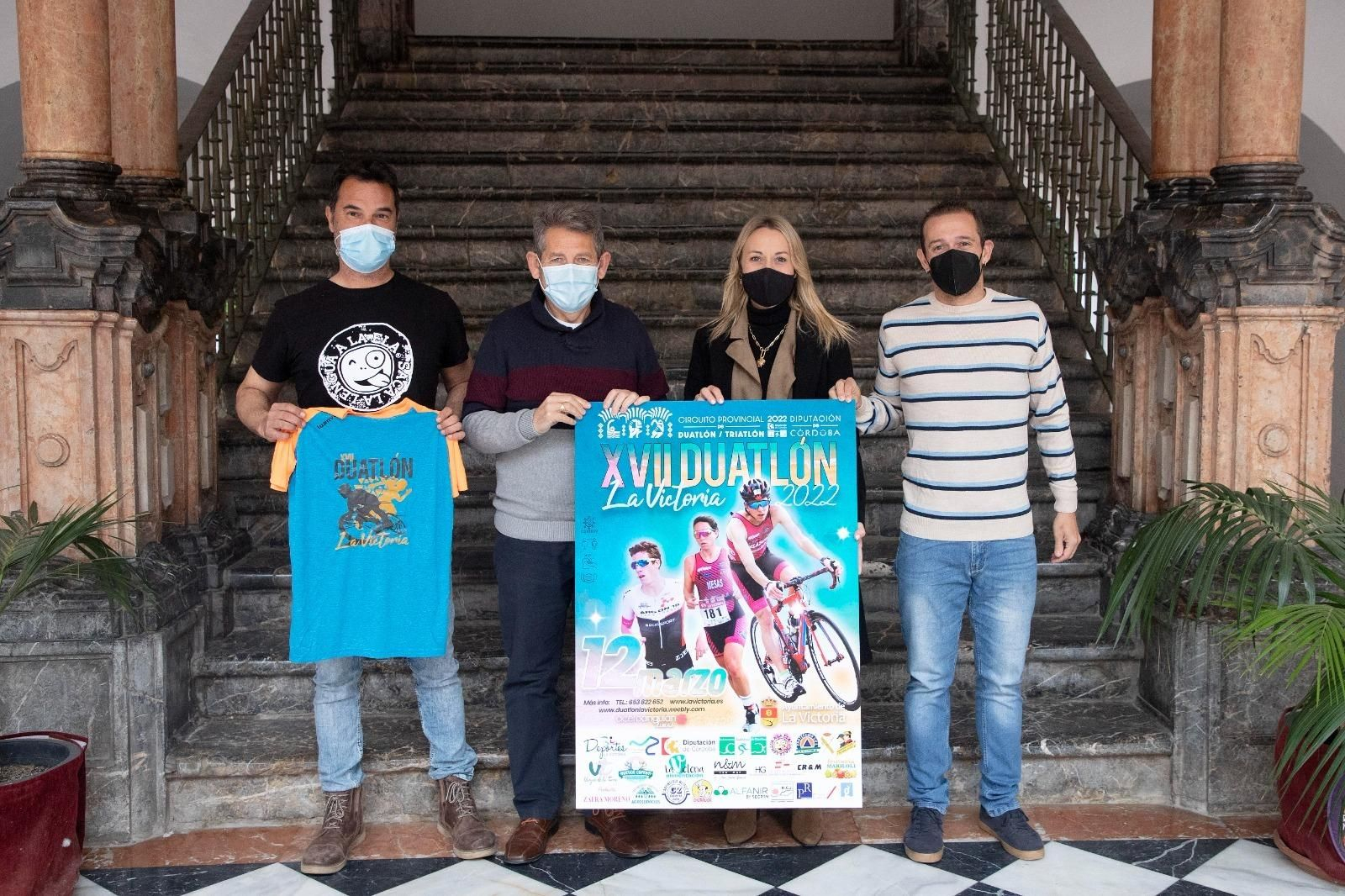 Presentación del Circuito Provincial de Duatlón en la sede de la Diputación de Córdoba.