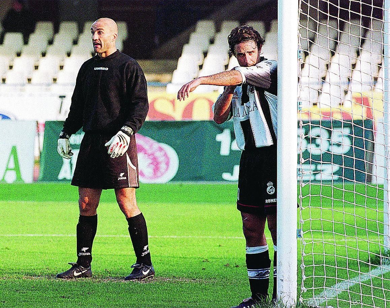 El meta Duro y el debutante Abel Camacho, en Chapín