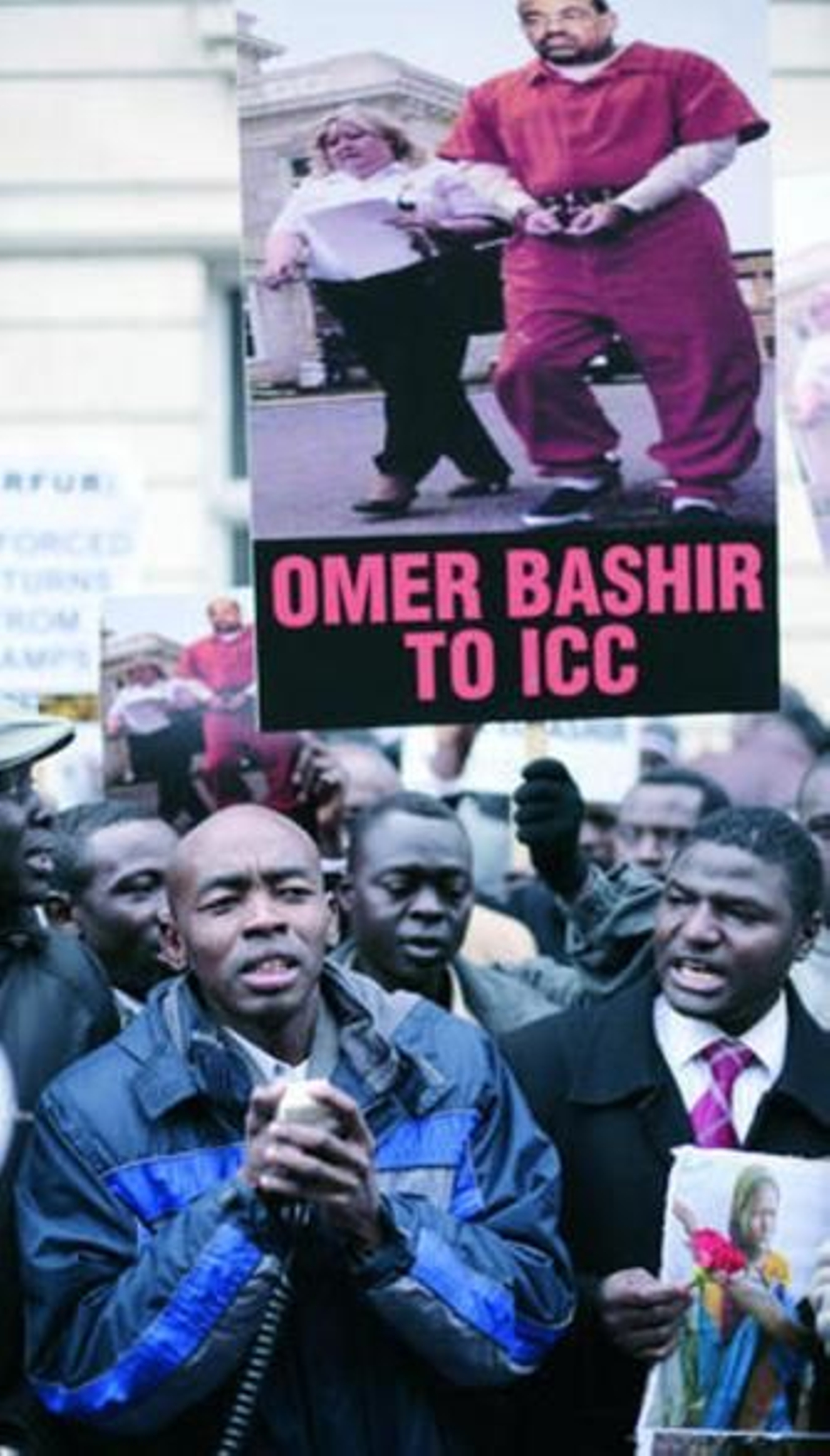 Sudaneses en Londres celebran la decisión de la CPI. Sudaneses en Londres celebran la decisión de la CPI.
