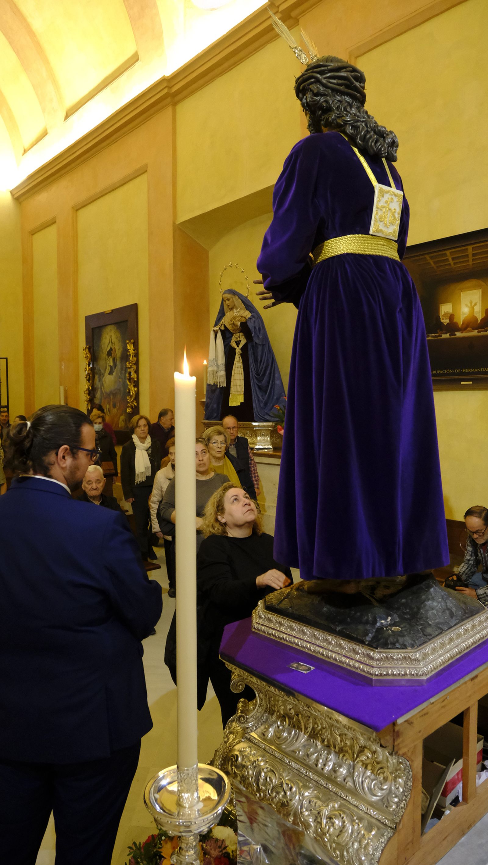 Imágenes del Besapiés de Jesús Cautivo de Medinaceli, en la Catedral de Almería