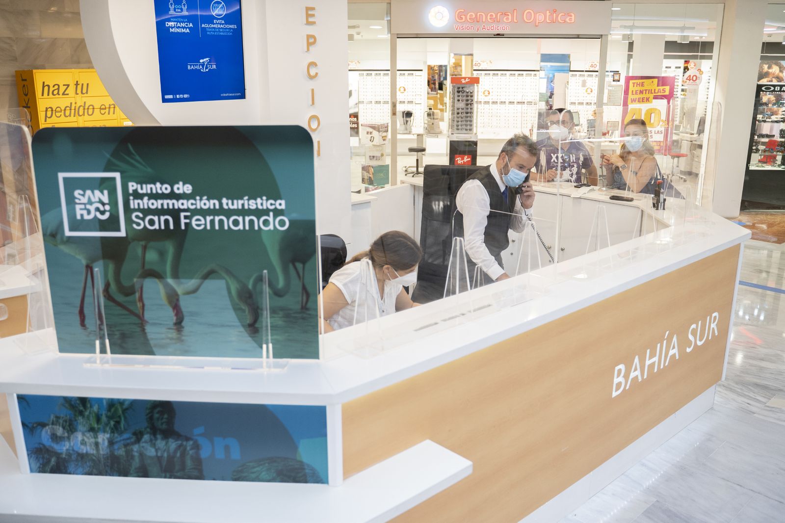 Punto de información turística de Bahía Sur.