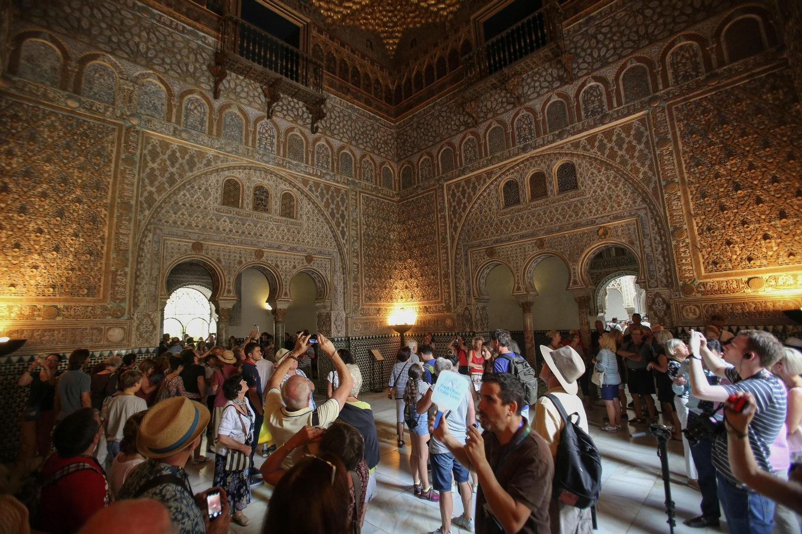 El Salón de Embajadores del Real Alcázar de Sevilla.