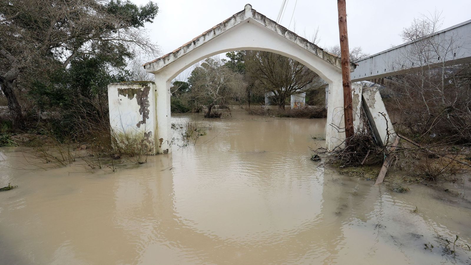 Ruta por la zona rural inundada de Jerez