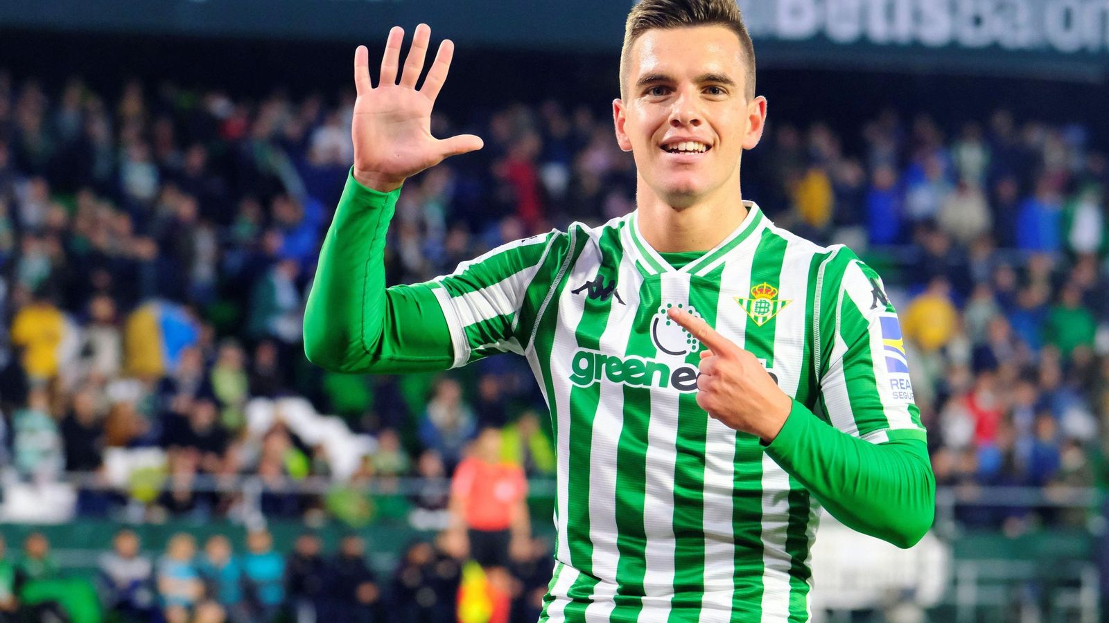 Lo Celso, con el Real Betis.