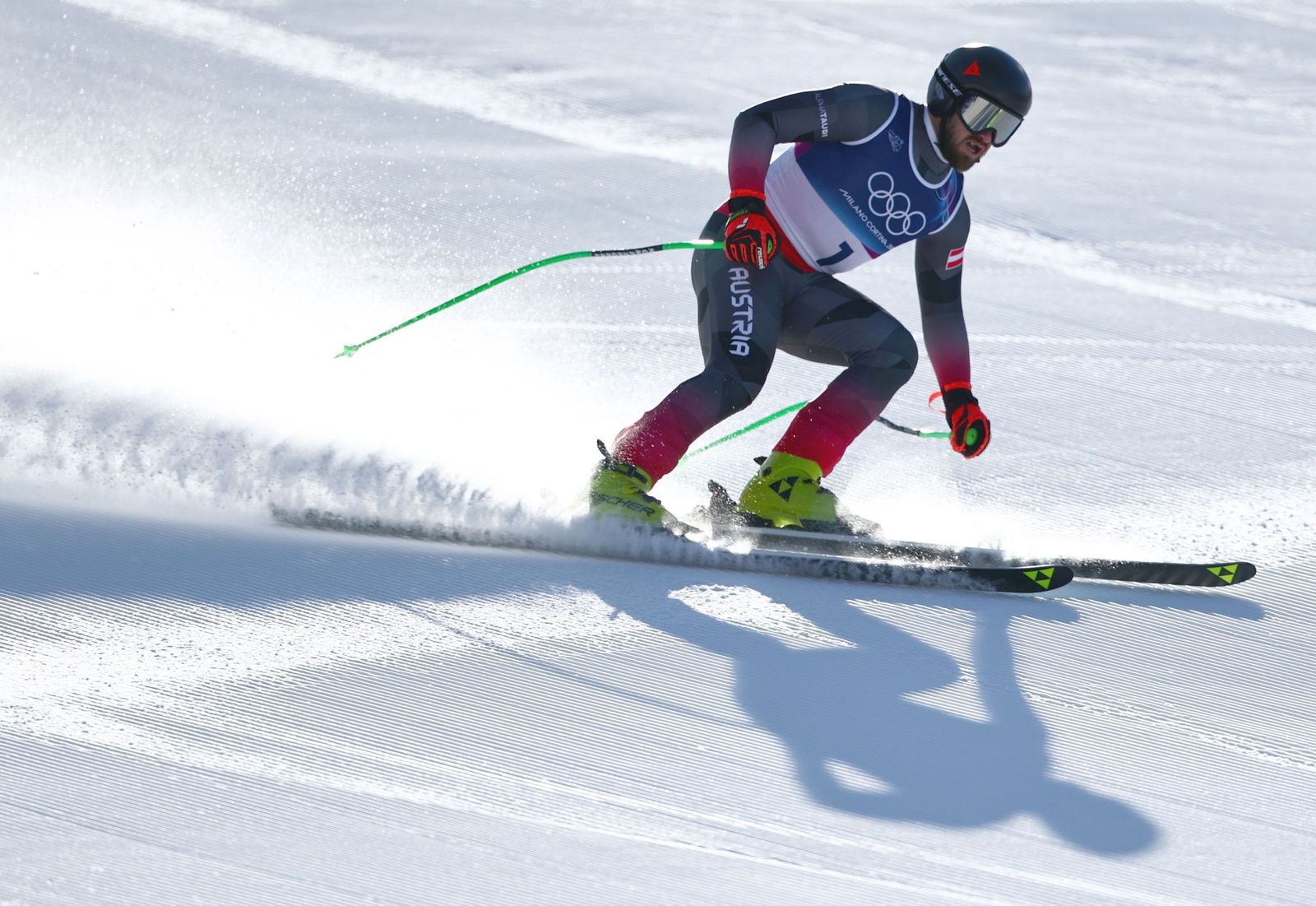 Las espectaculares fotos del descenso masculino en los Juegos Olímpicos de invierno