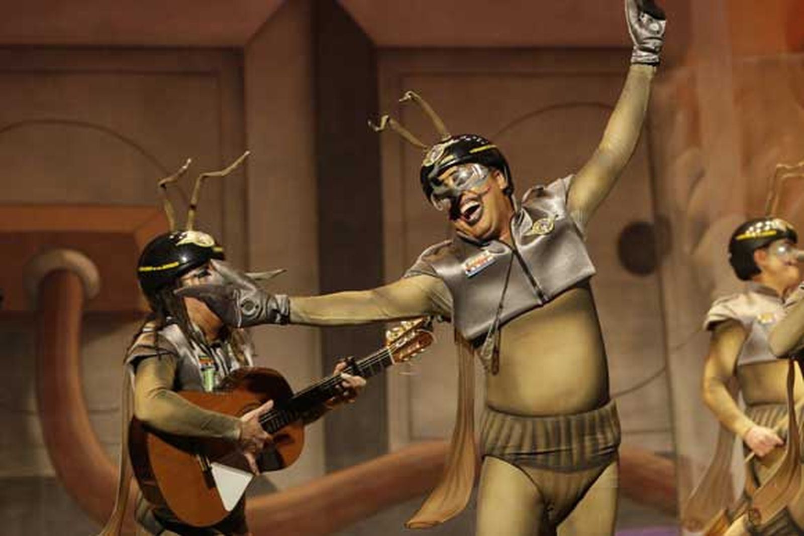 Un momento de la actuación de 'El escuadrón de los jartibles'

Foto: Jesus Marin/Lourdes de Vicente