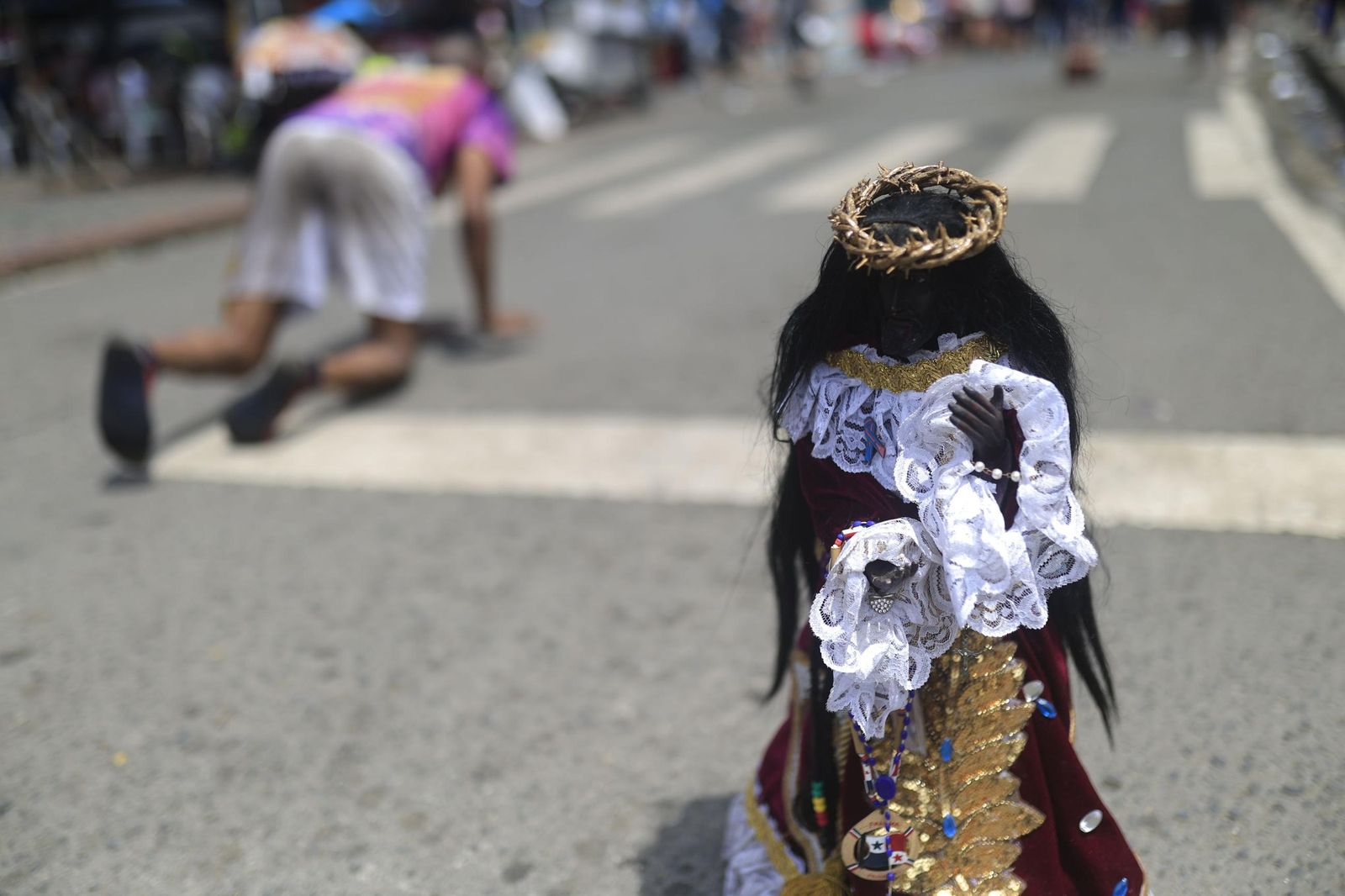 El Cristo Negro de Portobelo es venerado por sus milagros en Panamá