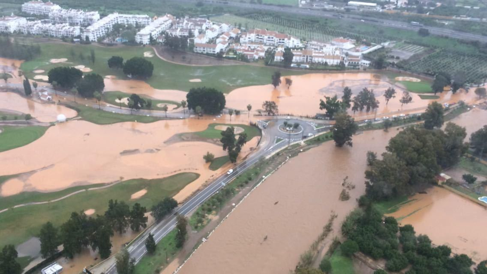 Imágenes de las fuertes lluvias en la provincia