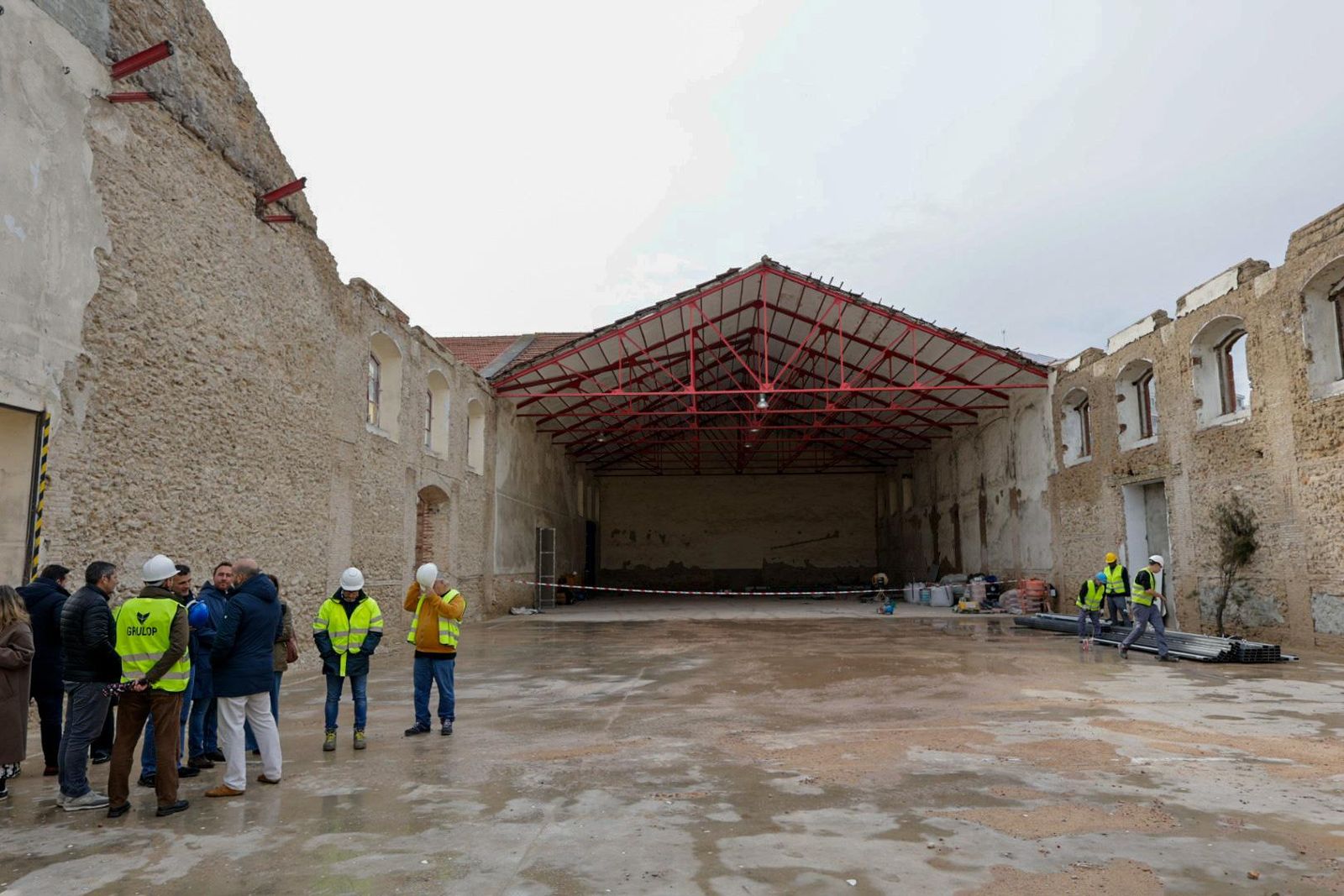 Estado en que se encuentra actualmente la nave 5 de los antiguos depósitos de tabaco.