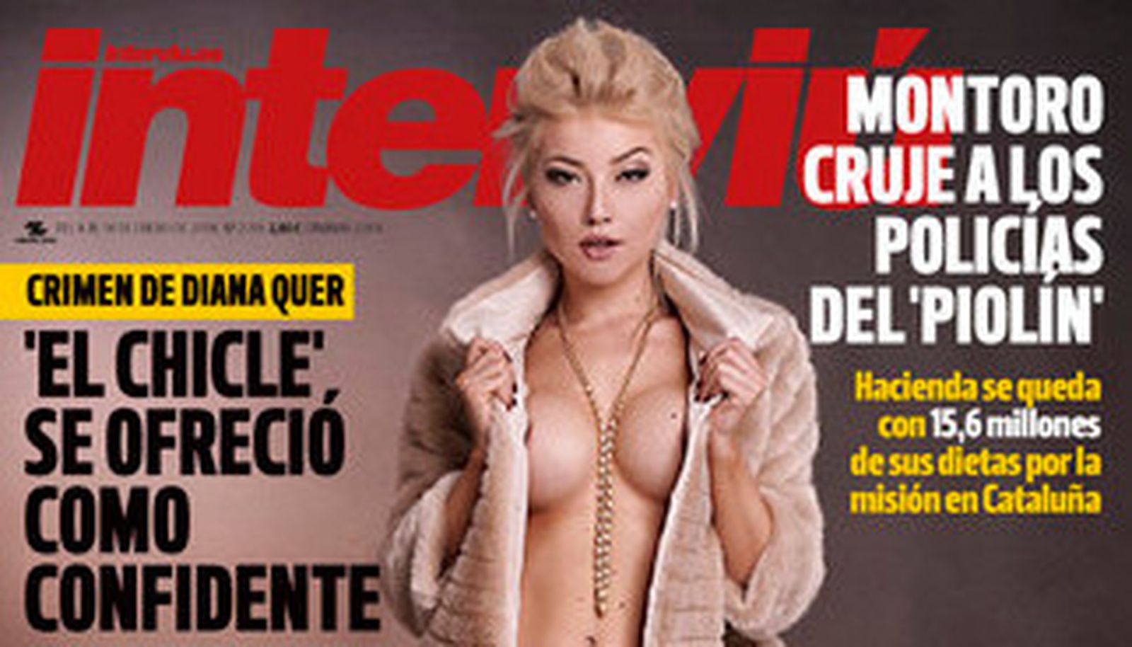 Fragmento de la última portada de la revista 'Interviú'.