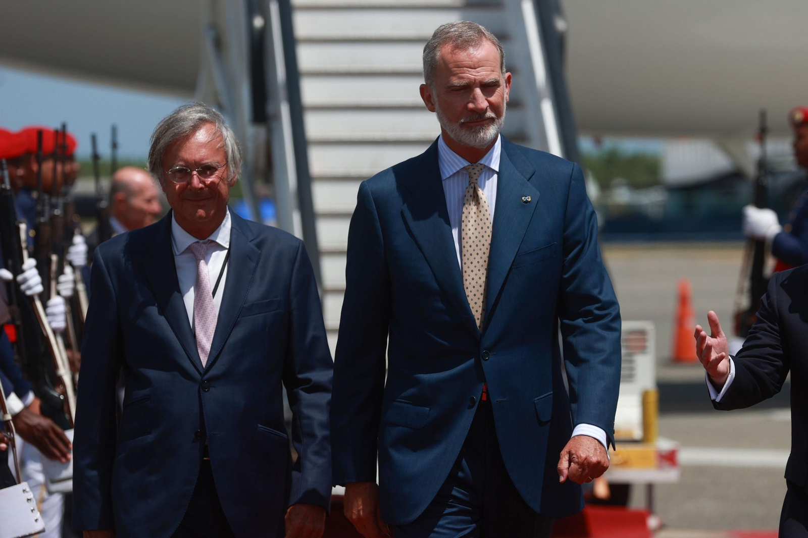 El Rey Felipe VI llega a Santo Domingo para la investidura del presidente de la República Dominicana Luis Abinader. El Rey Felipe VI llega a Santo Domingo para la investidura del presidente de la República Dominicana Luis Abinader.