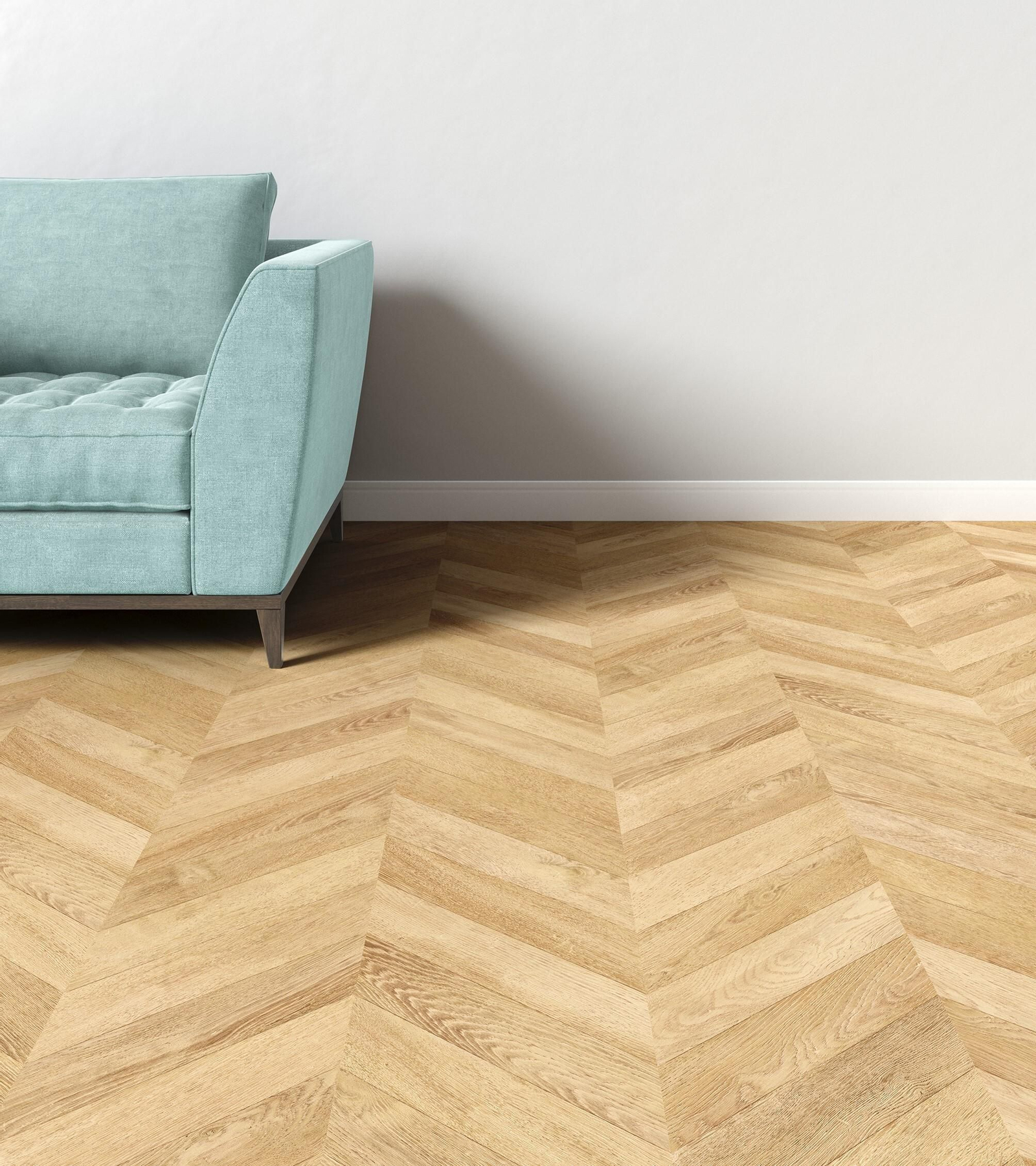 Un suelo y un sofá que recuerdan a los que aparecen en 'Emily in París'.