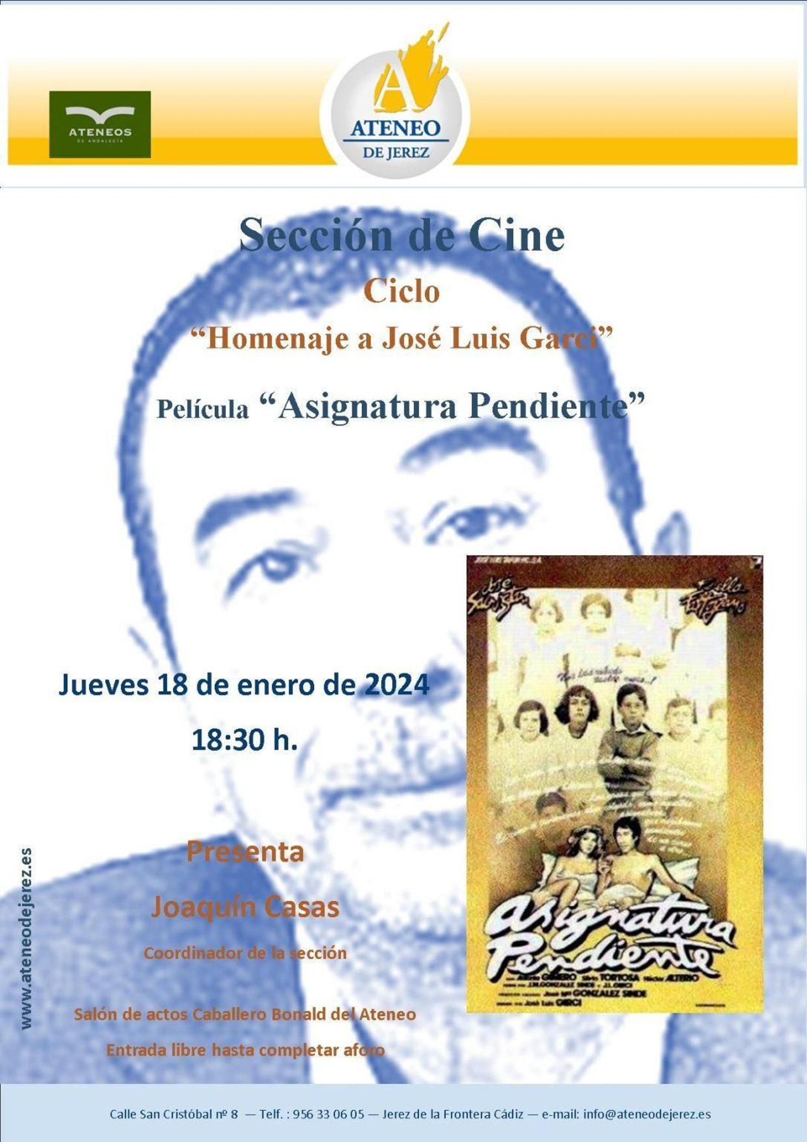 Cine en el Ateneo de Jerez