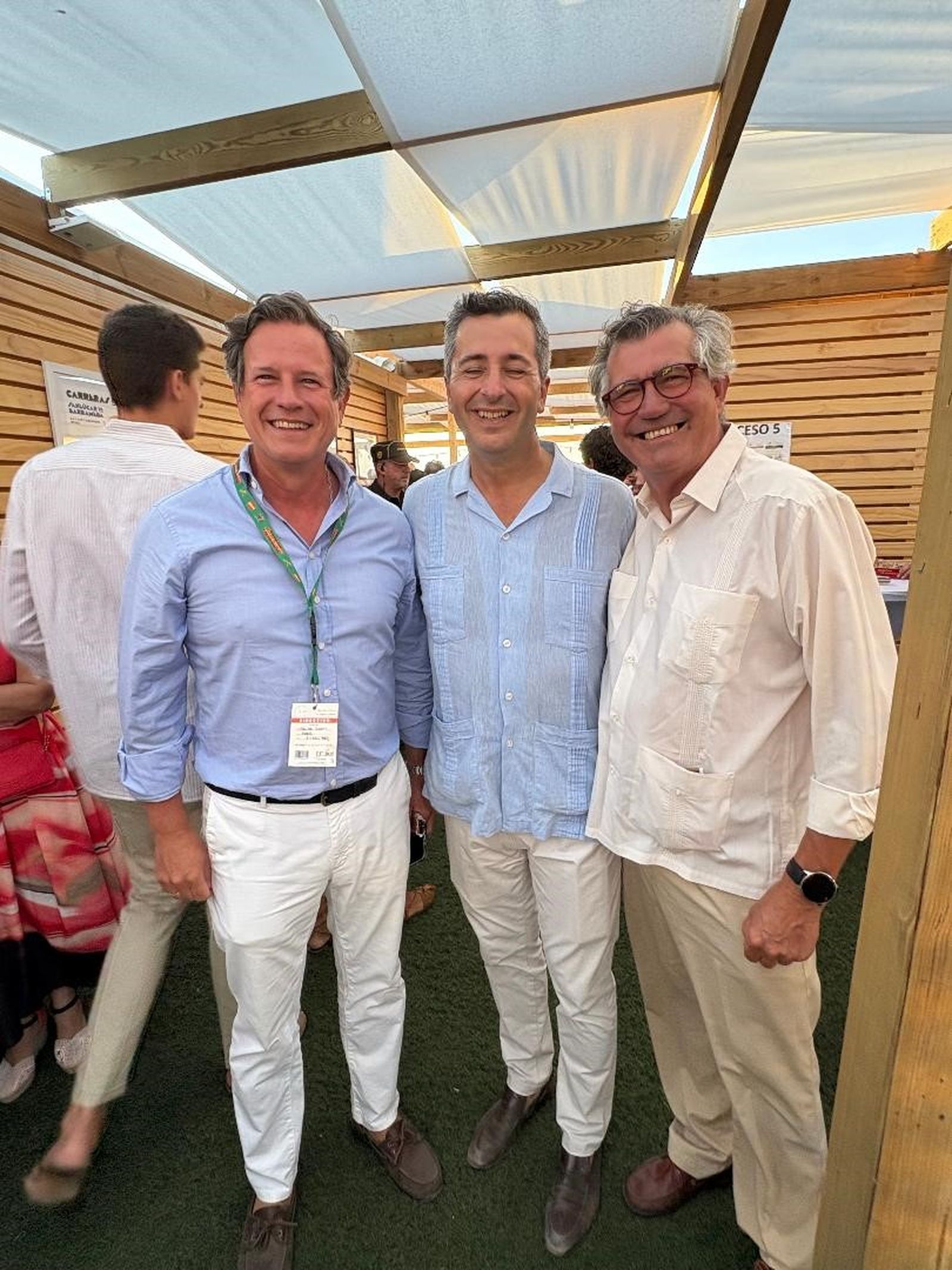 Javier Garat, Luis Martín Velasco y Antonio León Bohórquez.