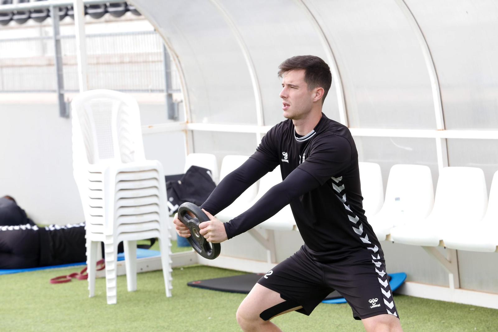 Las fotos del entrenamiento de la Balona previo al partido con el Villanovense