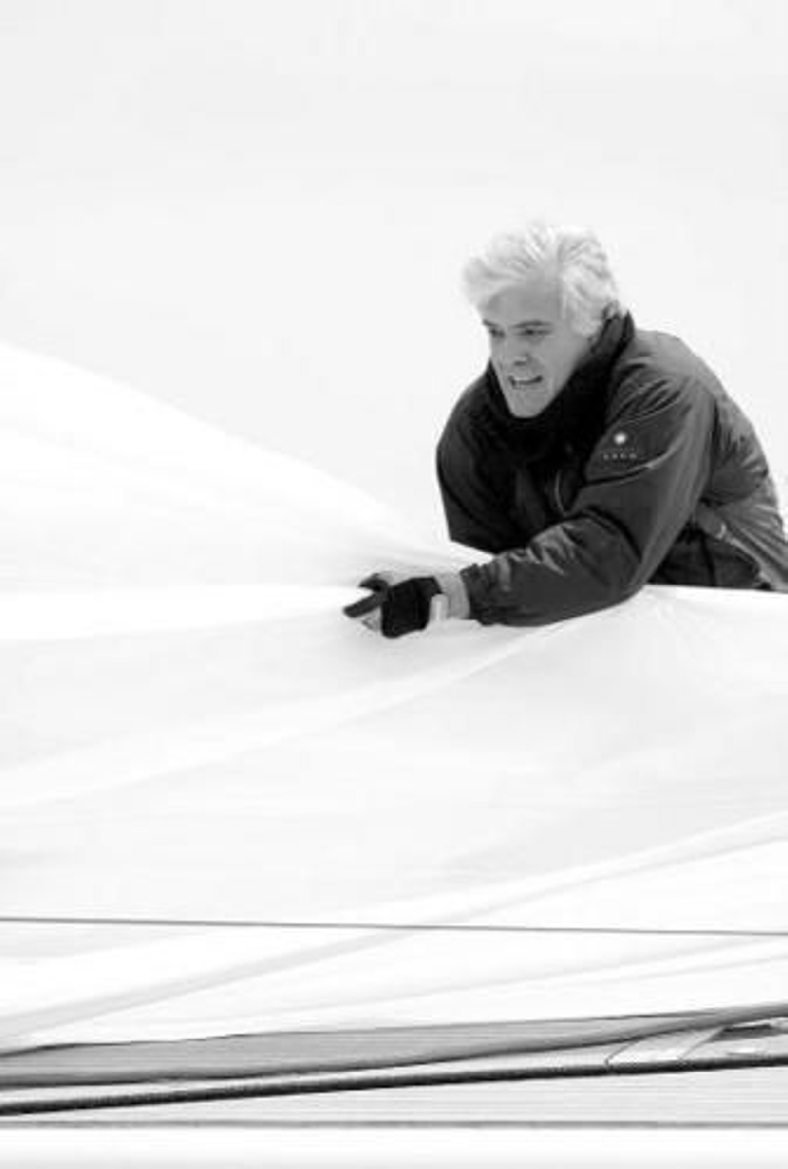 El gaditano Javier Vallejo, a bordo del Lizard, durante la carrera.