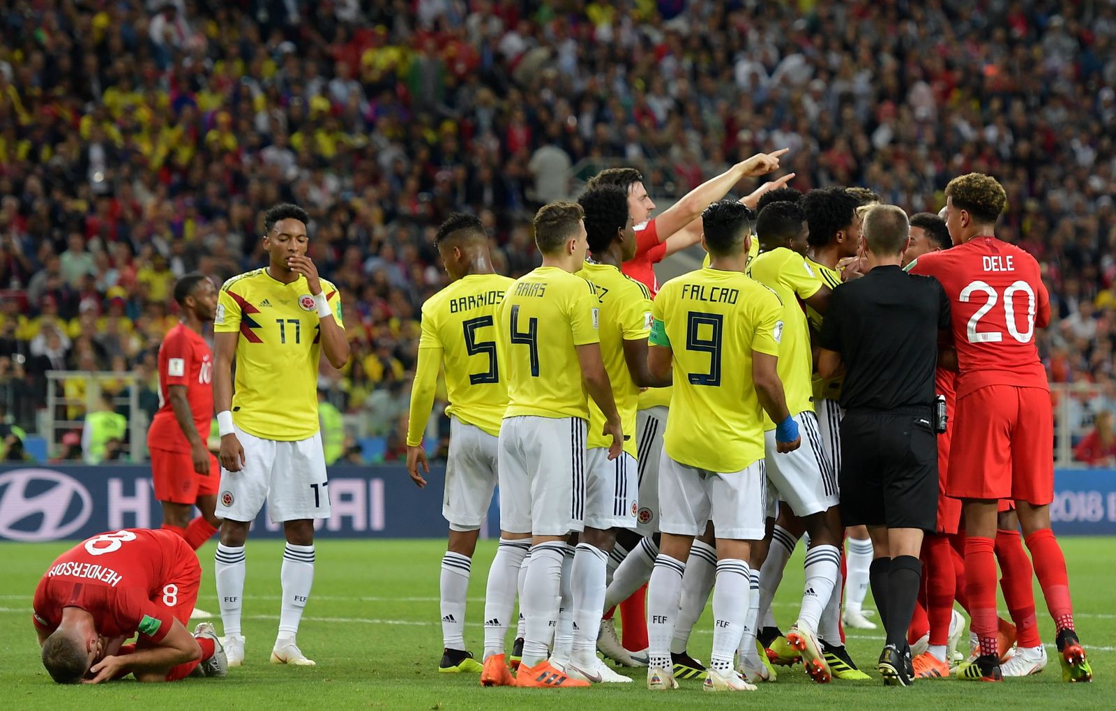 Las imágenes del Colombia-Inglaterra