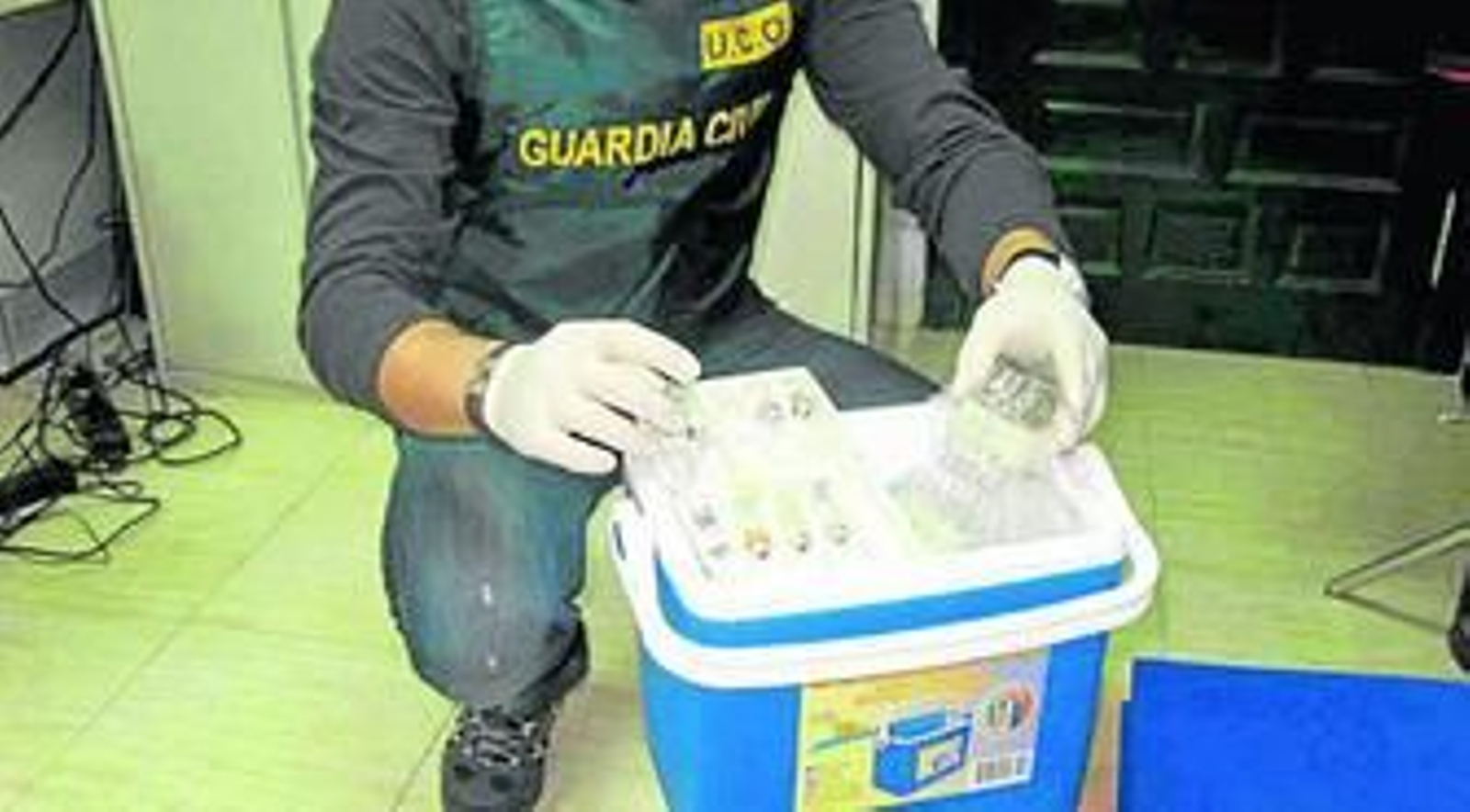 Parte de los productos dopantes incautados por la Guardia Civil en Valencia, en el transcurso de la Operación Grial.