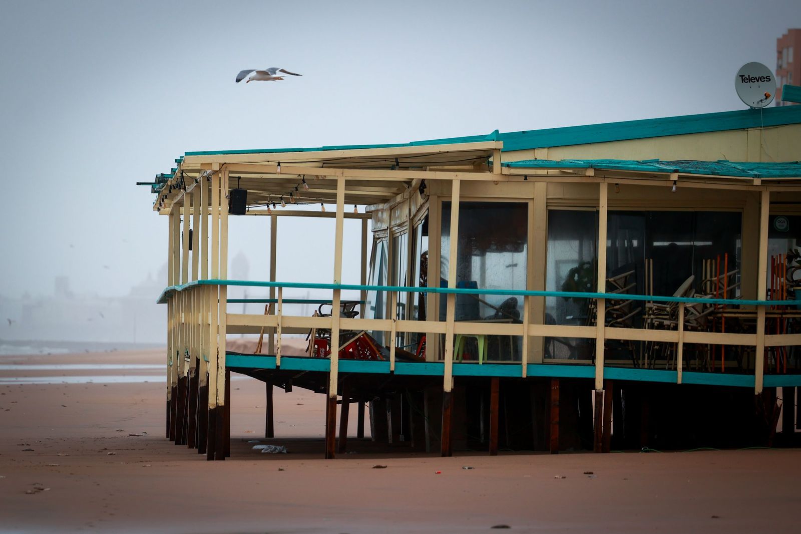 Imágenes de los principales destrozos provocados por la borrasca Leonardo en Cádiz