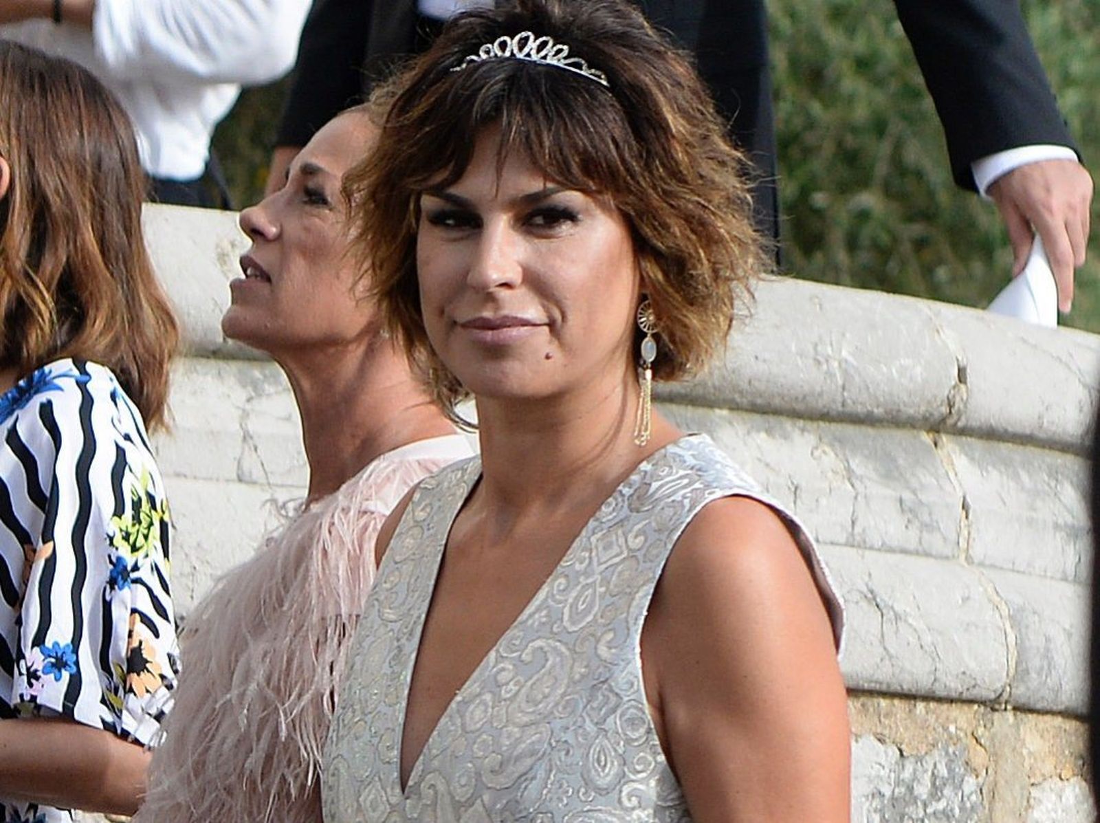 Raquel Perera, el pasado verano, en la boda de unos amigos en Mallorca.