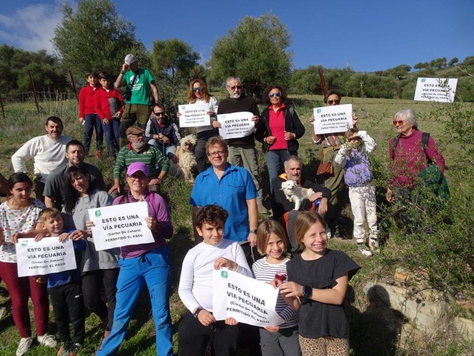 Acto por la apertura del cordel de Zahara.