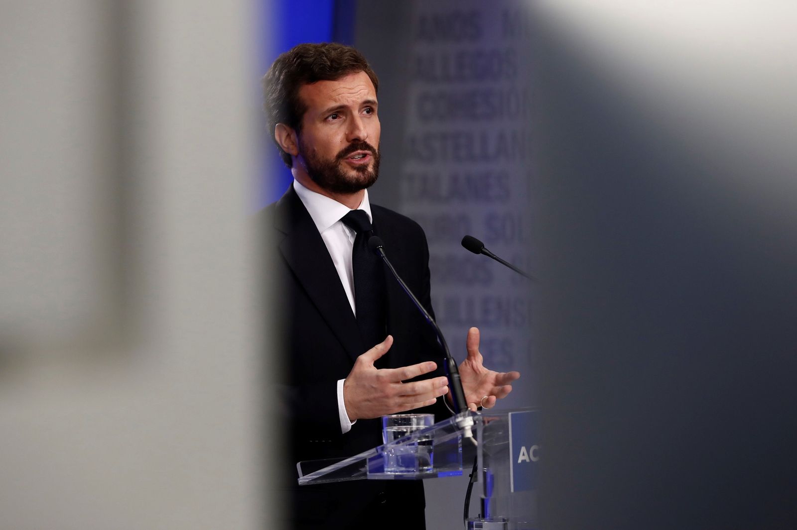 El presidente del PP, Pablo Casado