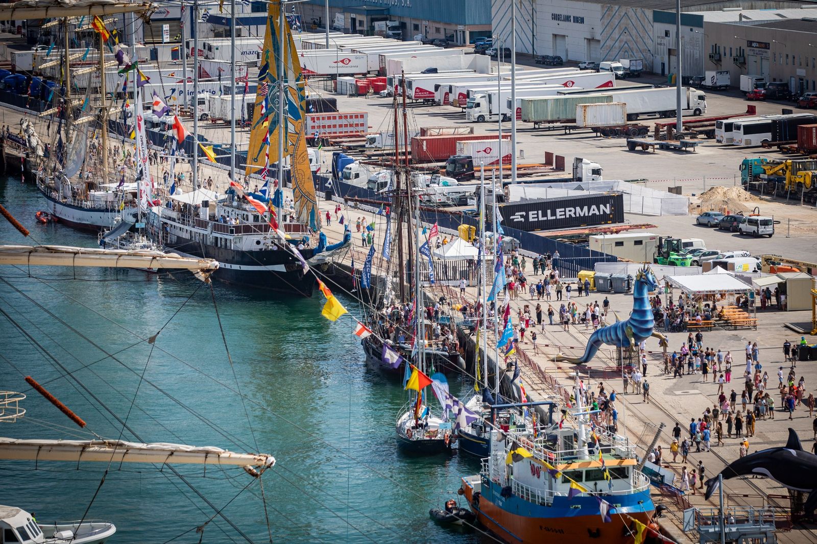 Las imágenes de la Gran Regata 2023 de Cádiz, desde el cielo