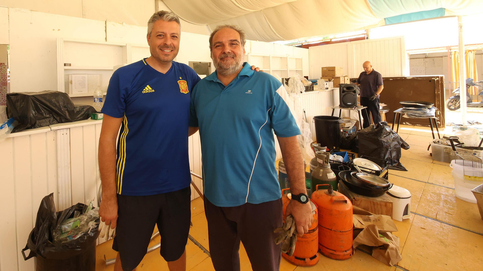 El montaje de la Feria de Jerez va a buen ritmo