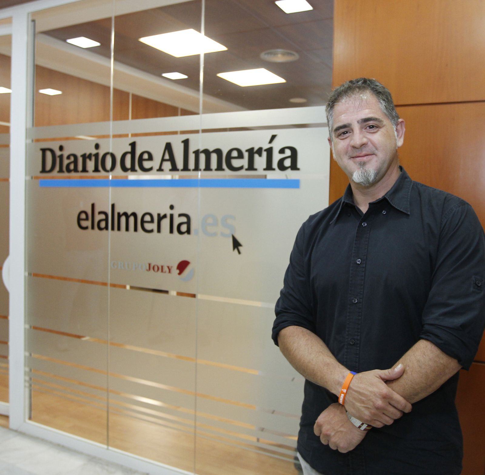 Arturo Torres, Teniente Alcalde de Huércal de Almería, en la redacción de Diario de Almería.