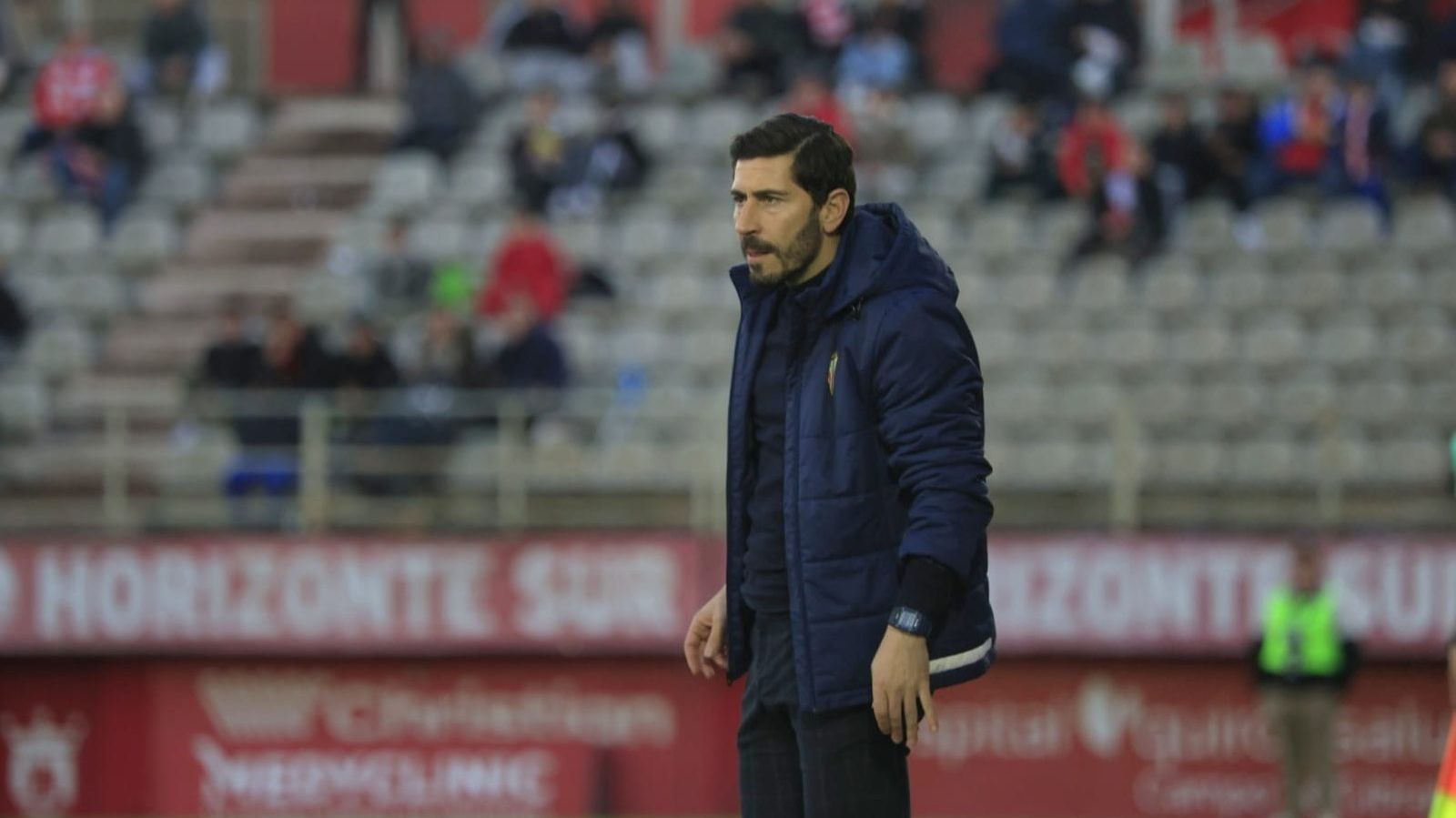 Javi Vázquez, durante el Algeciras-Torremolinos.