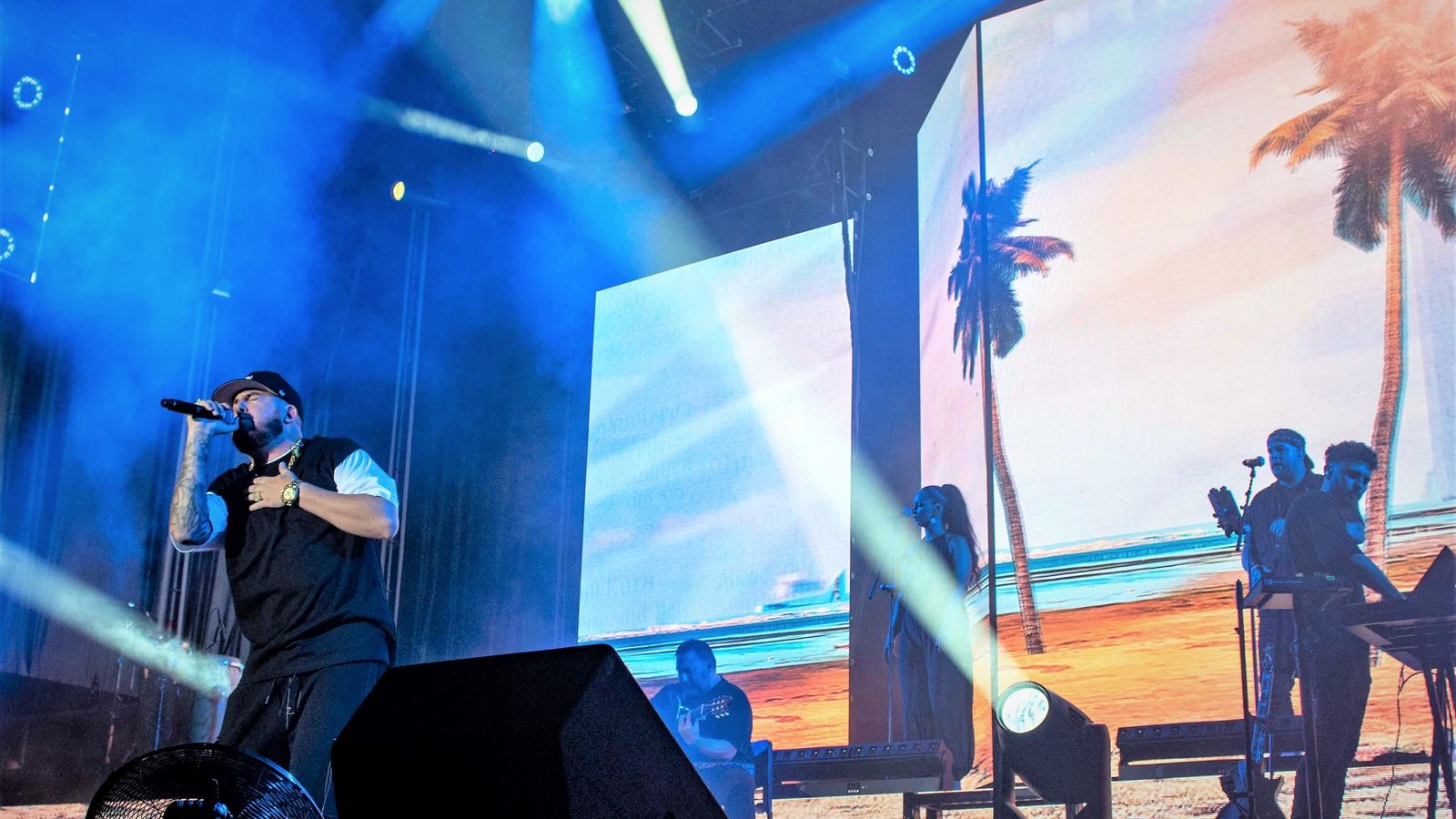 Maka durante un concierto reciente.