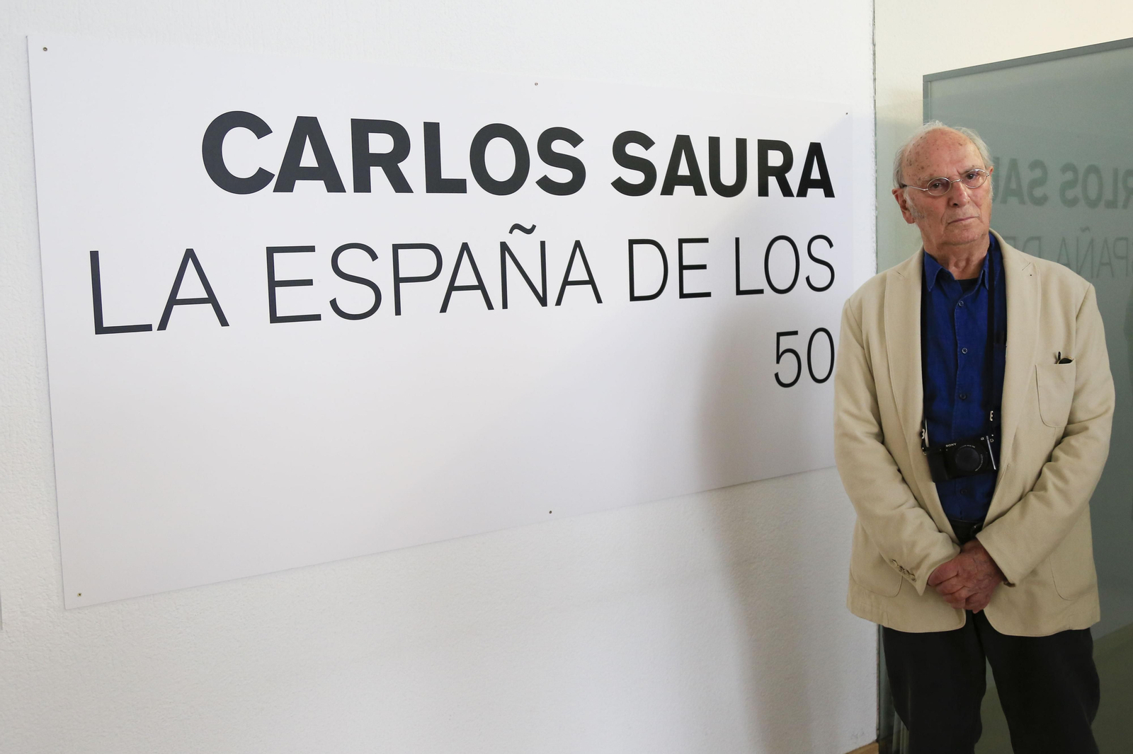 Carlos Saura, en el Palacio de los Condes de Gabia.