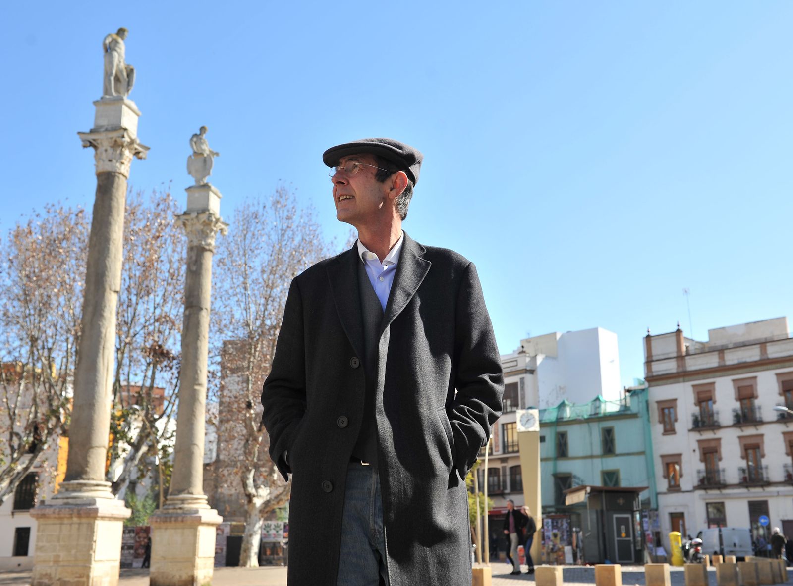 Fernando Ruiz Monedero en la Alameda de Hércules.