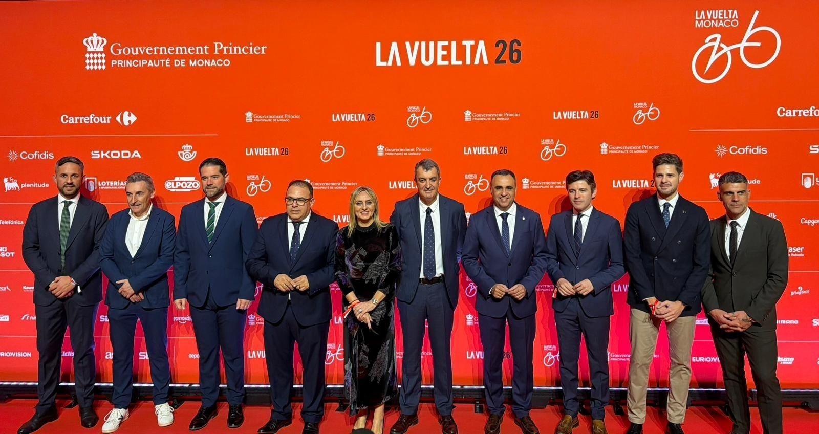 Presentacion de La Vuelta ciclista a España en un acto en Mónaco.
