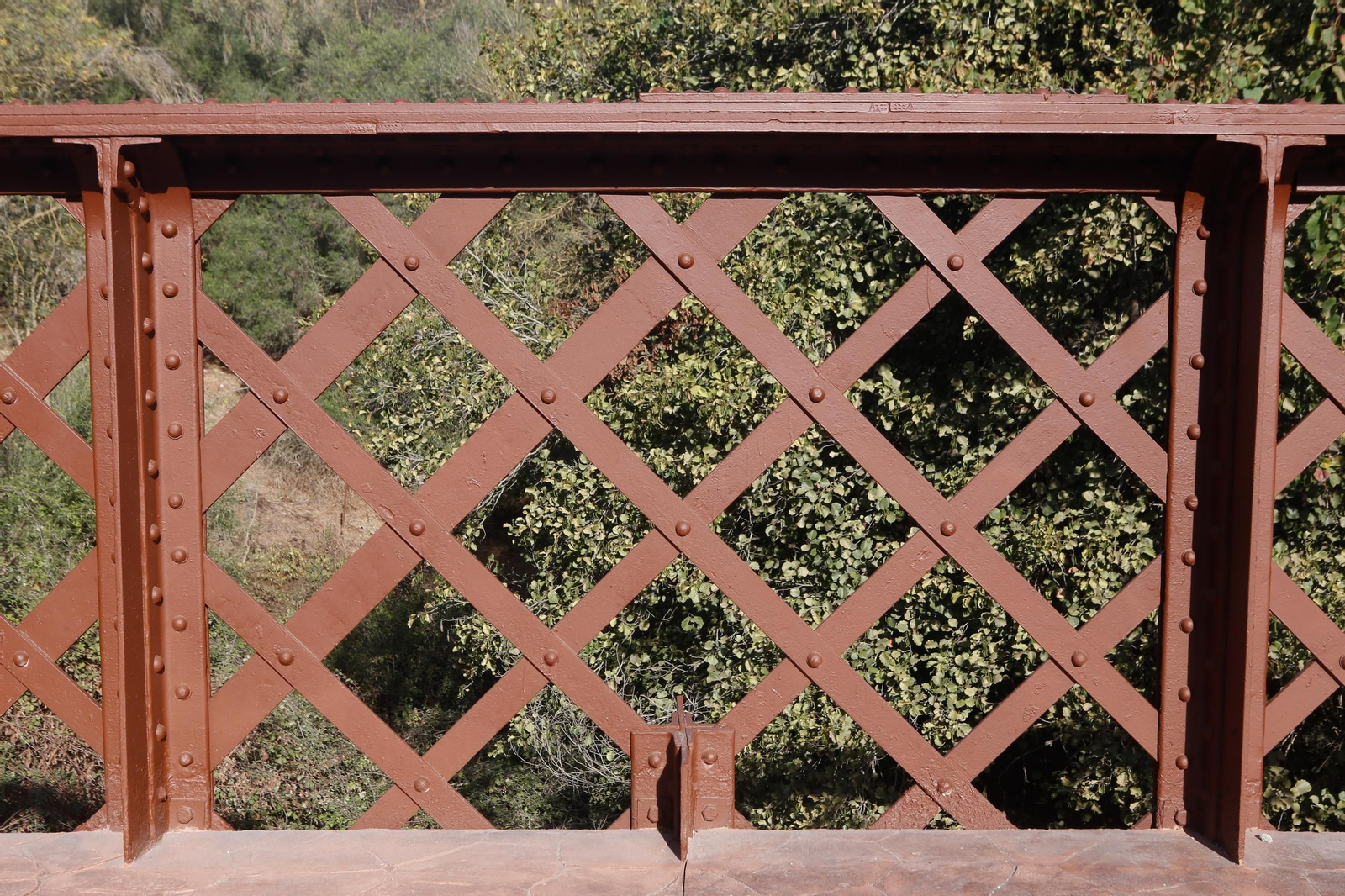 Fotos: El Puente de Hierro de Los Barrios recupera su esplendor tras una rehabilitación de 306.000 euros