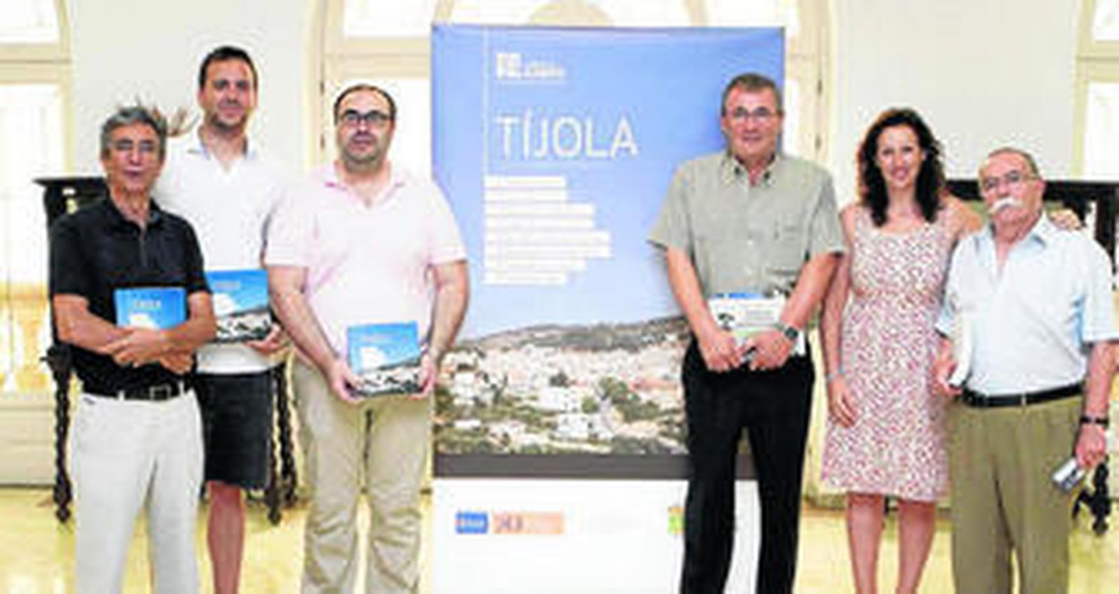 La diputada María Vázquez con Rafael Leopoldo Aguilera, Mario Padilla y José Domingo Lentisco.