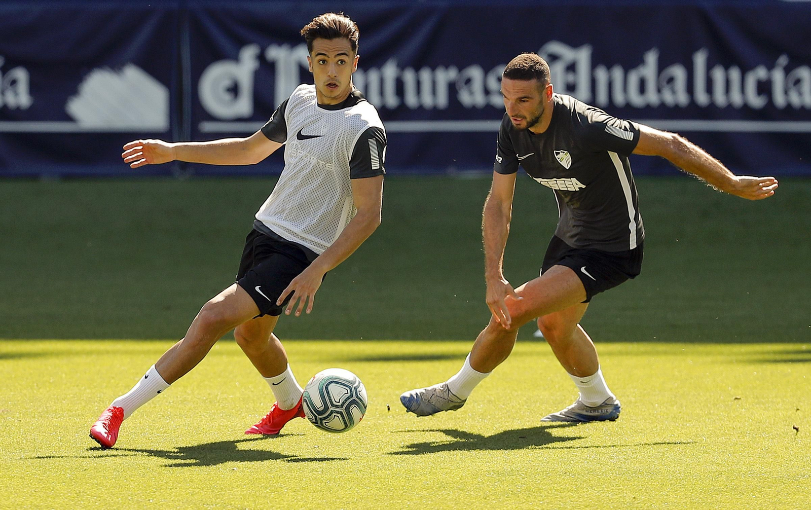 Las fotos del entrenamiento del Málaga