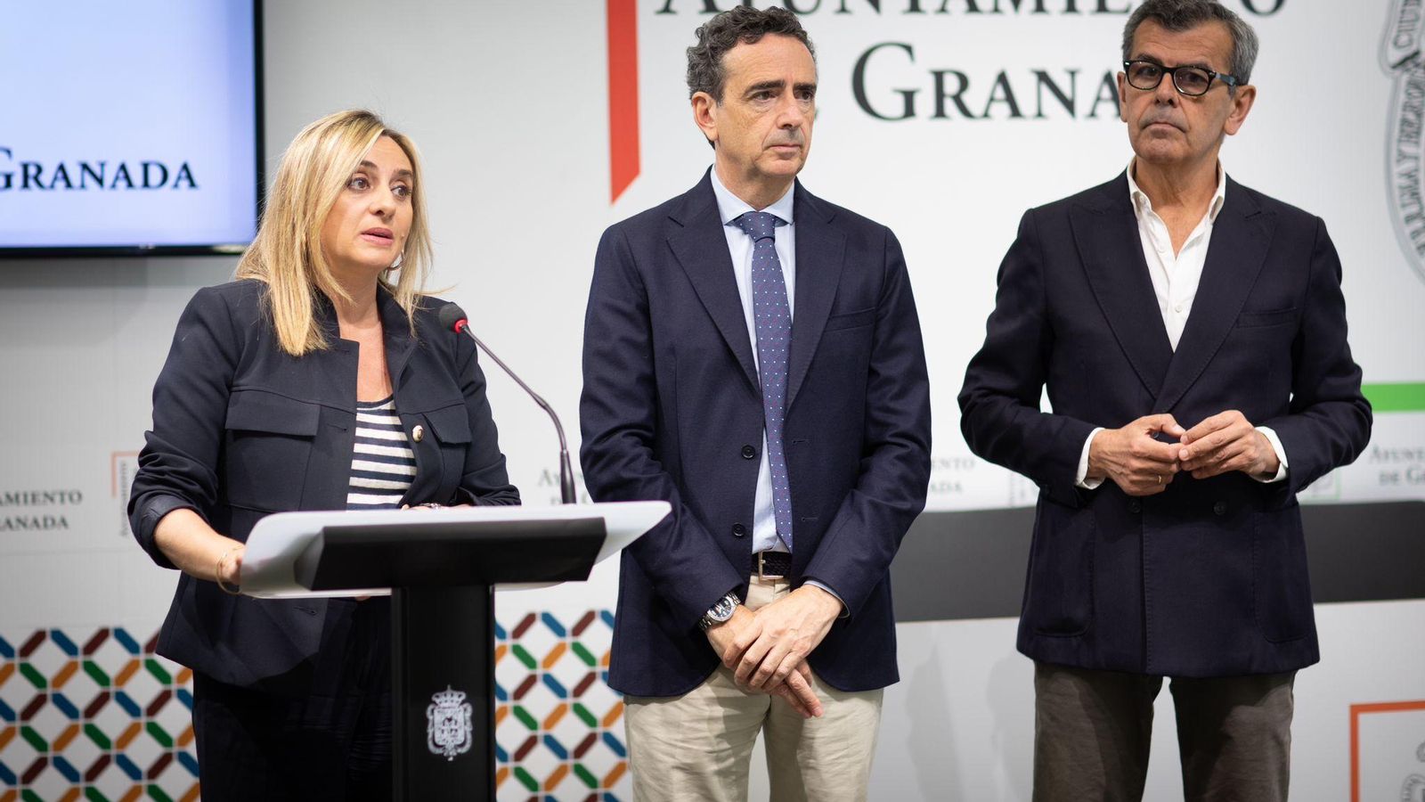 Carazo, Catalina y Ferreira, en la presentación del decreto. Carazo, Catalina y Ferreira, en la presentación del decreto.