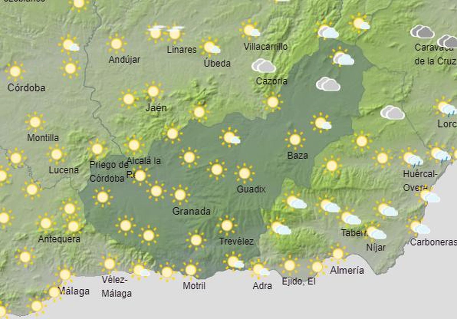 Tiempo en Granada | La provincia se prepara para un fin de semana típicamente otoñal