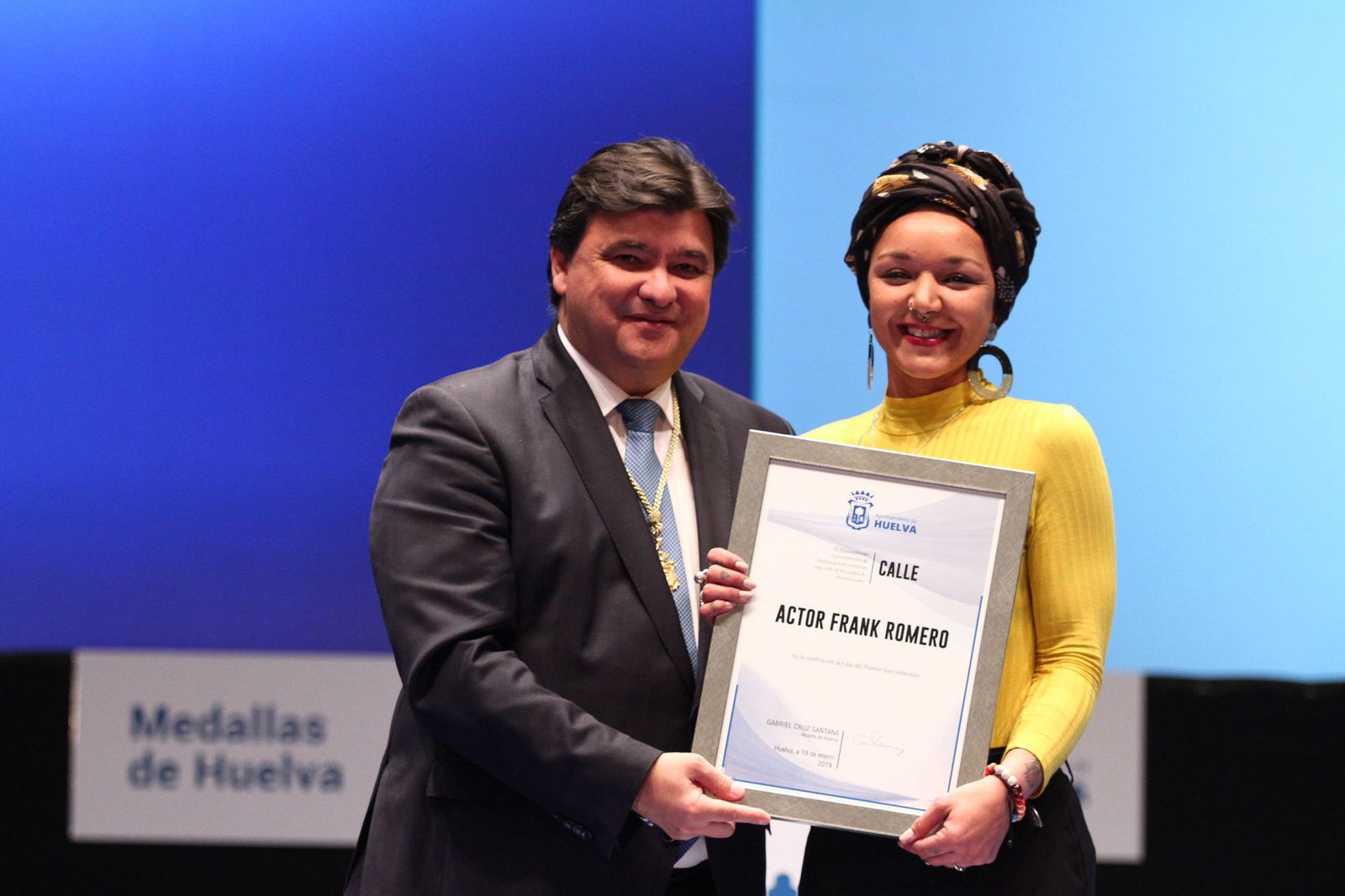 Imágenes de la entrega de las medallas de Huelva