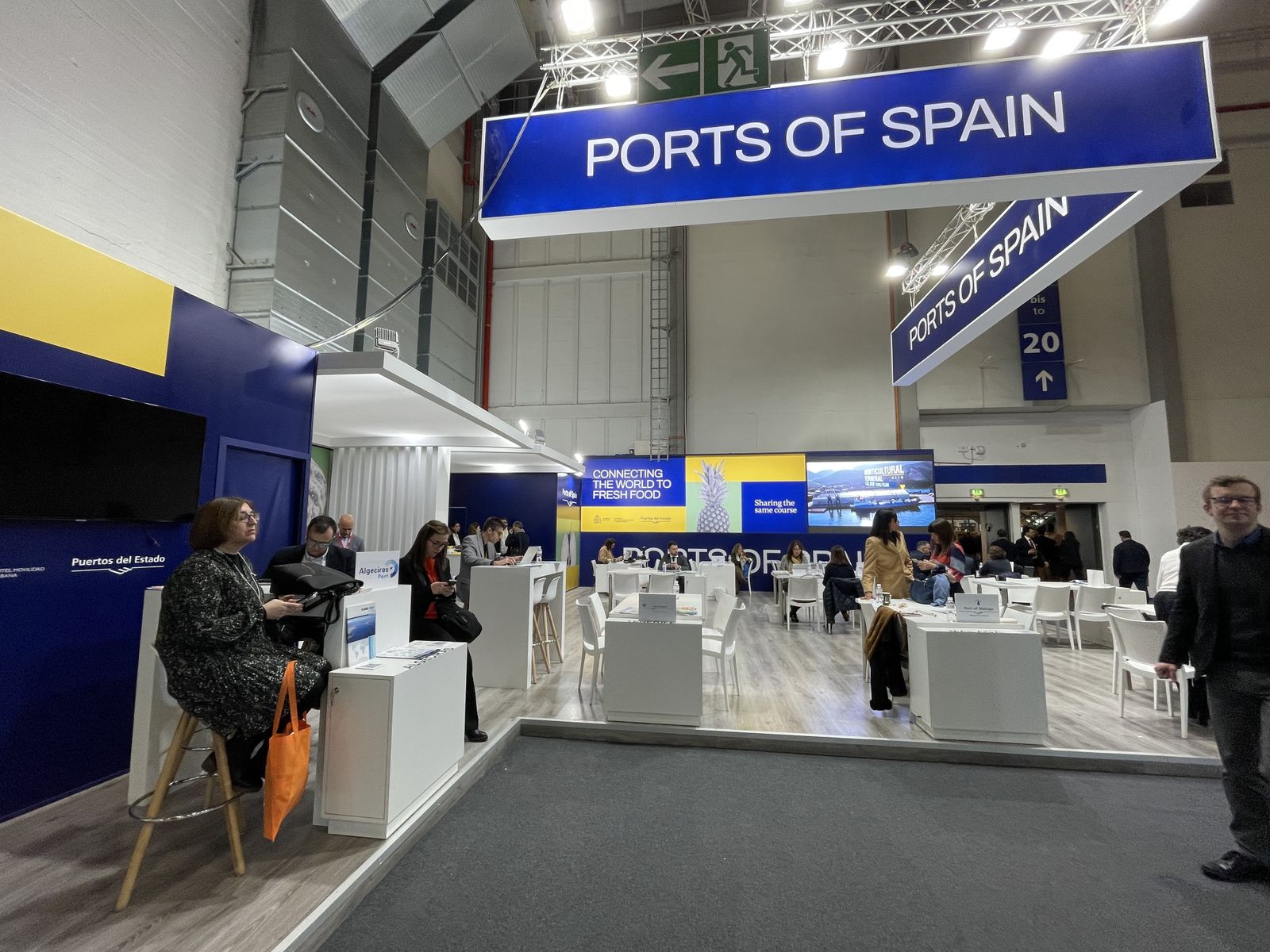 Estand de Puertos de España en Fruit Logistica.