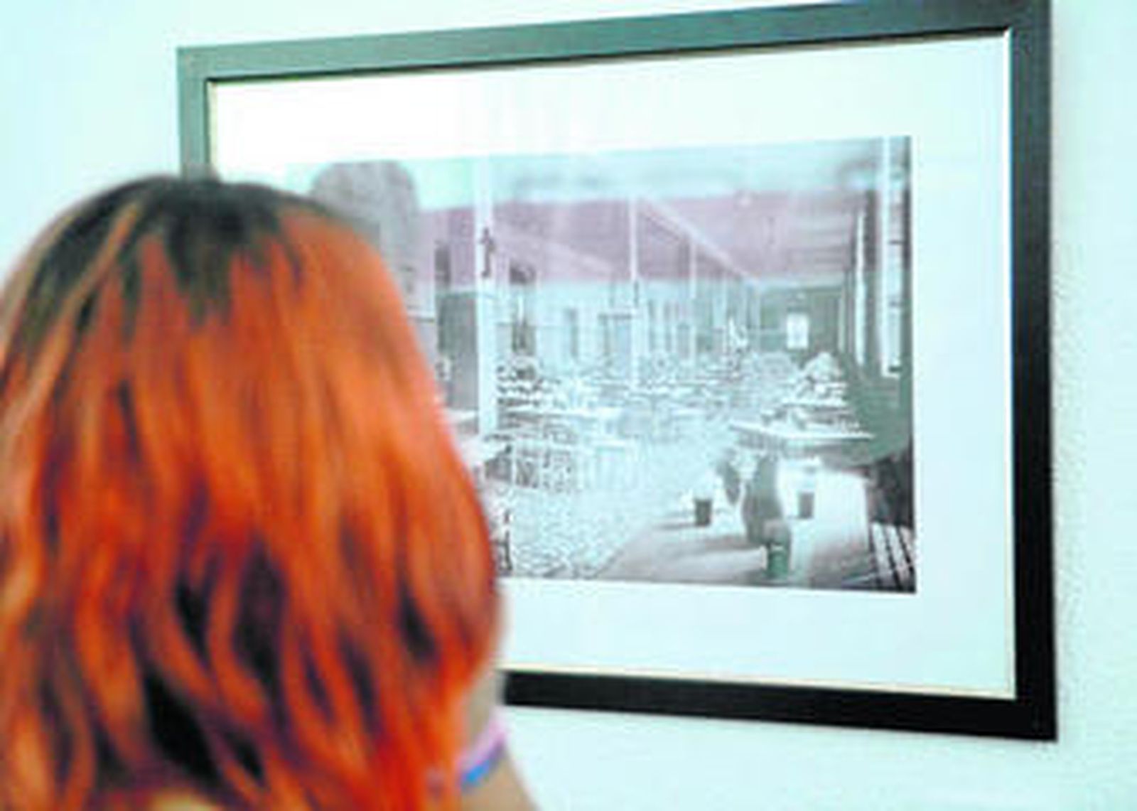 Una de las fotografías recogidas en la exposición dedicada al Centro Cívico.