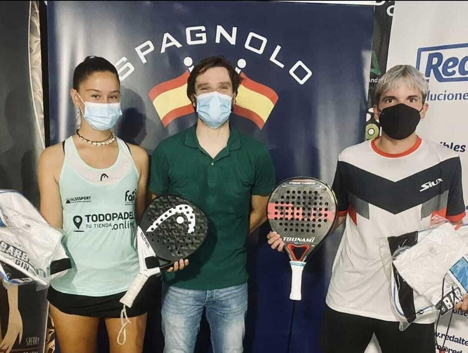 Entrega de premios del concurso de padel