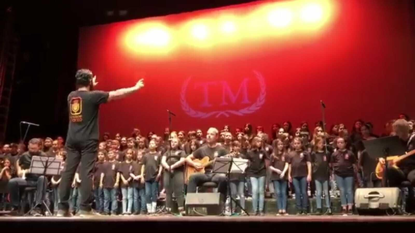 Un momento del espectáculo ofrecido durante el fin de semana en el Moderno.